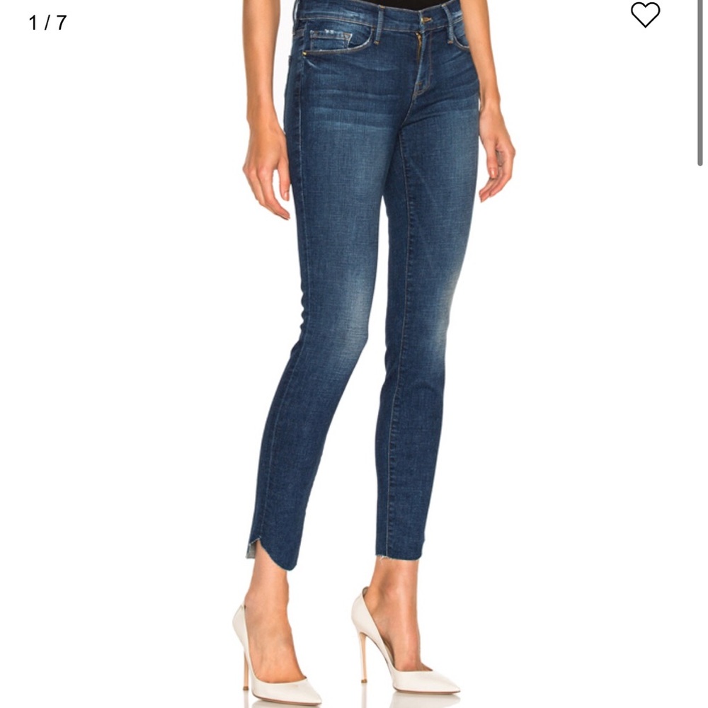 FRAME DENIM Le Skinny De Jeanne Tulip Hem